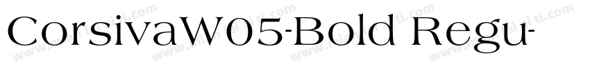 CorsivaW05-Bold Regu字体转换